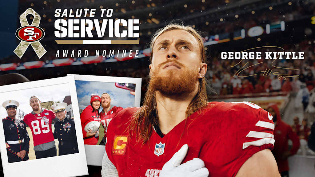 George Kittle Nominated For 14th Annual Salute to Service Award