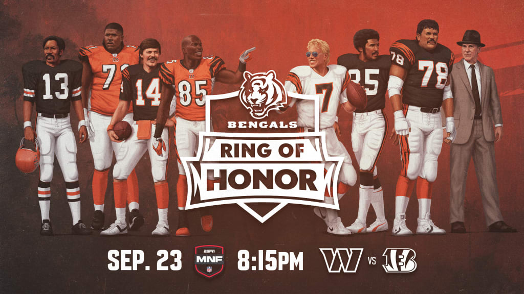 Bengals Ring of Honor Game Set for Monday Night Football