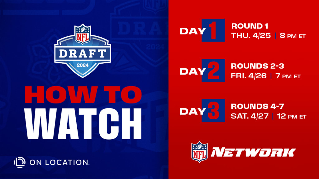 How to watch all three days of the 2024 NFL Draft