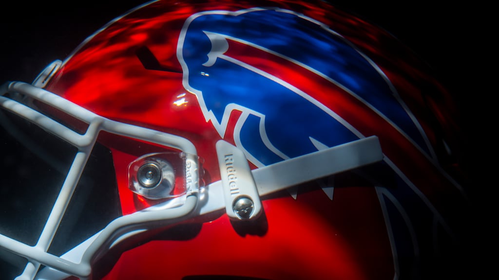 buffalo university football helmets Bills Current New Riddell Speed Replica Full Size Helmet field designs I think it's pretty fire'