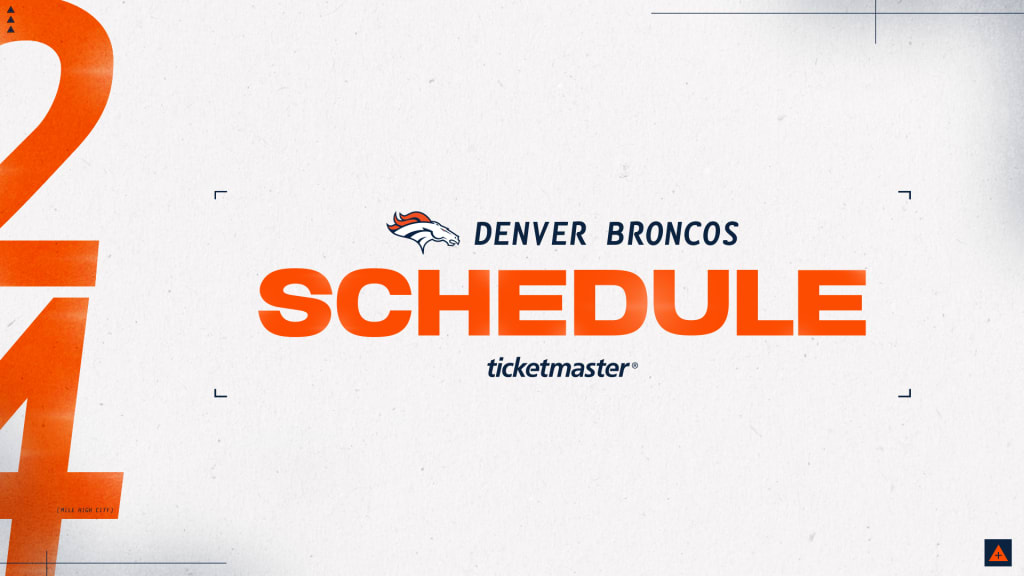 Broncos unveil 2024 schedule