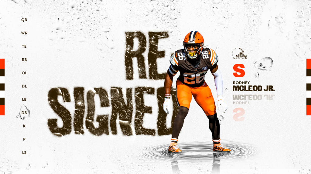 S Rodney McLeod re signs with the Browns