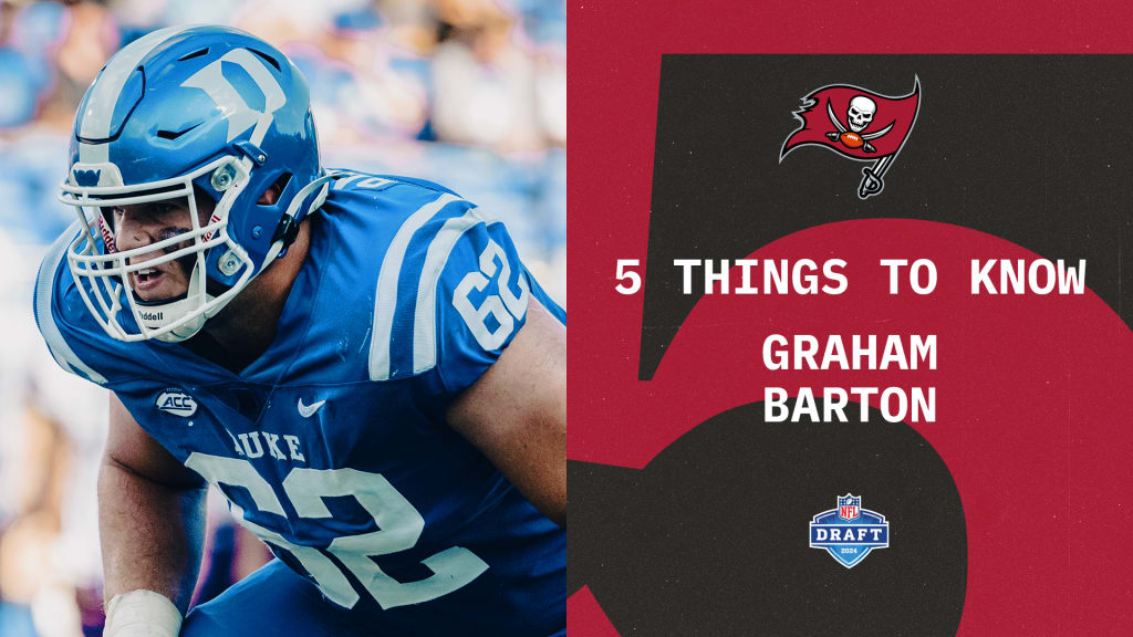 Five Things to Know About Bucs First Round Pick Graham Barton | 2024 NFL Draft