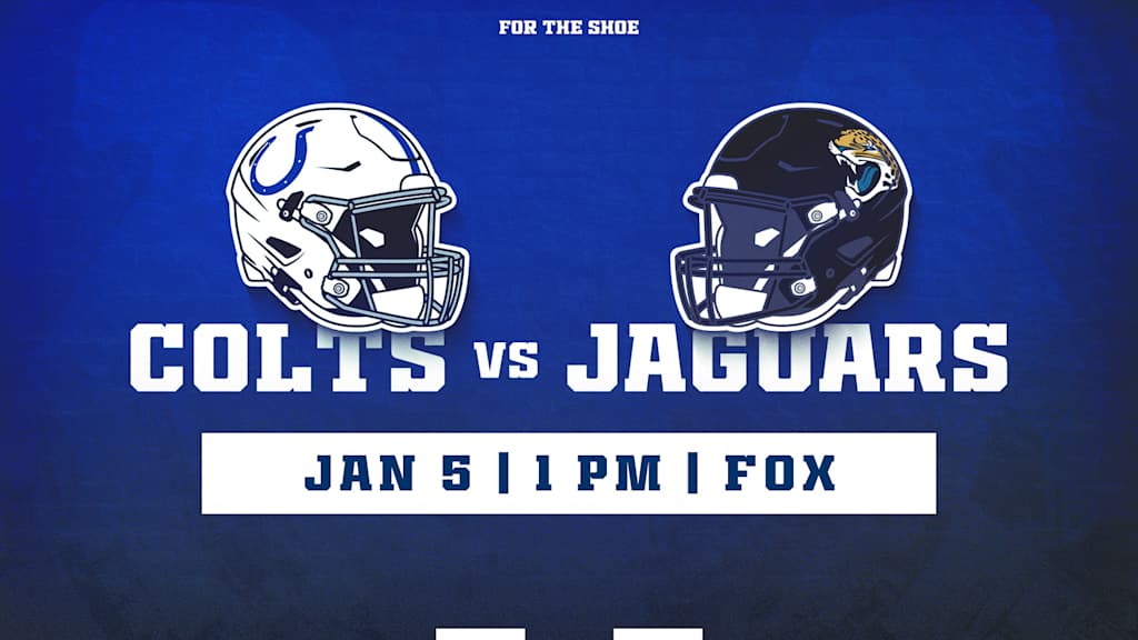 Colts to kick off at 1 p.m. ET on Sunday, Jan. 5 vs. Jaguars in 