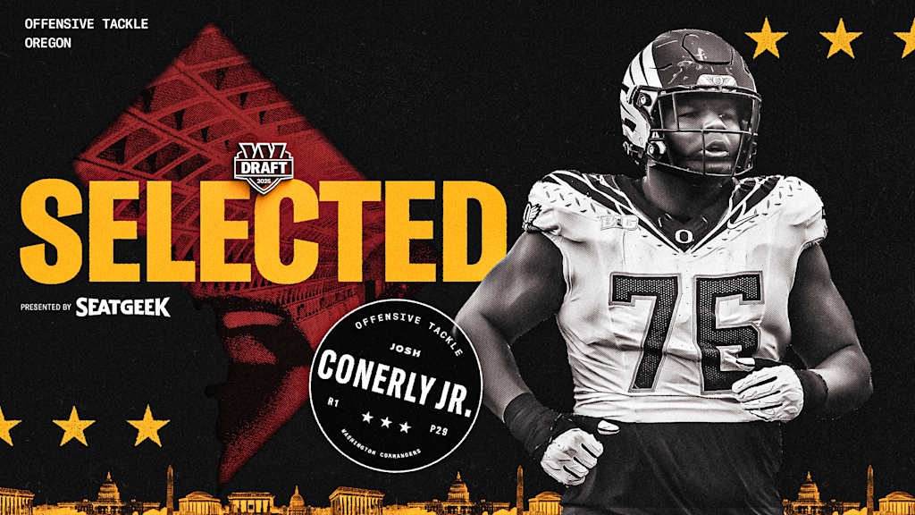Commanders draft Josh Conerly Jr. with No. 29 overall pick