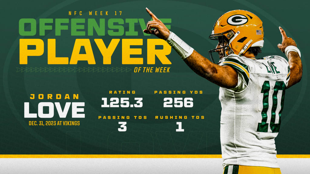 Packers QB Jordan Love named NFC Offensive Player of the Week