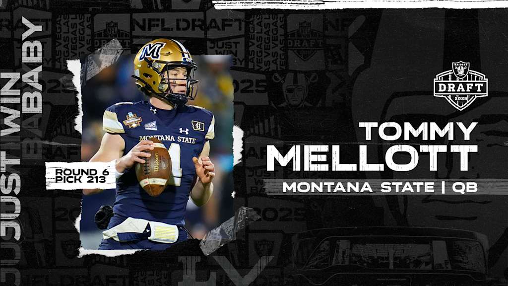 Raiders select QB Tommy Mellott with the No. 213 pick in the 2025 NFL Draft