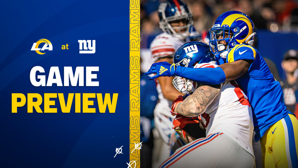 Game Preview vs. New York Giants | Playoff berth on the line in Week 17: Rams  clash with Giants on NYE
