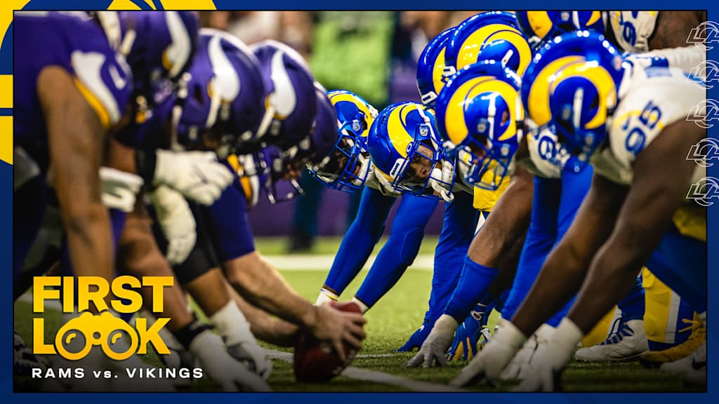 First Look Rams host Vikings on Thursday Night Football in Week 8