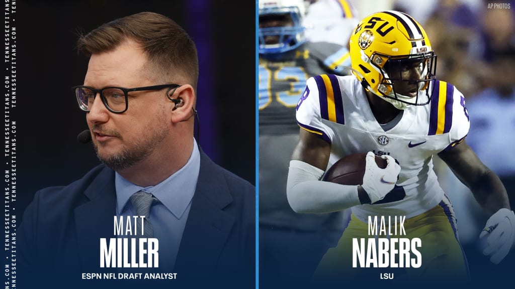 Could the Titans End Up With LSU Receiver Malik Nabers? ESPN Draft Analyst  Matt Miller Discusses Potential Scenarios