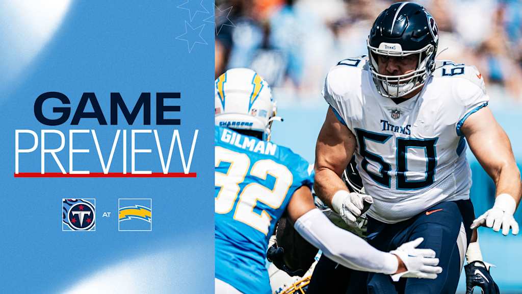 Game Preview Titans Chargers to Meet in L.A. in Late Sunday Afternoon Battle