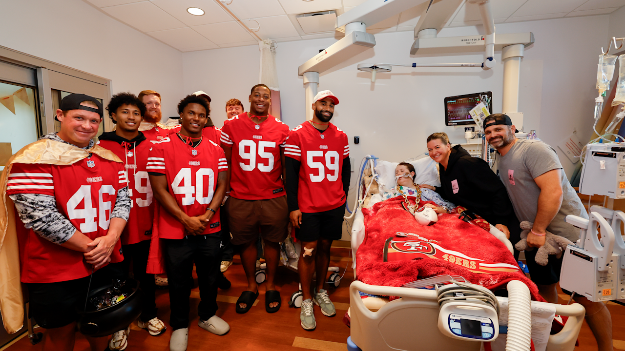 49ers Players Spread Joy at Local Kids' Hospital with a Special Visit