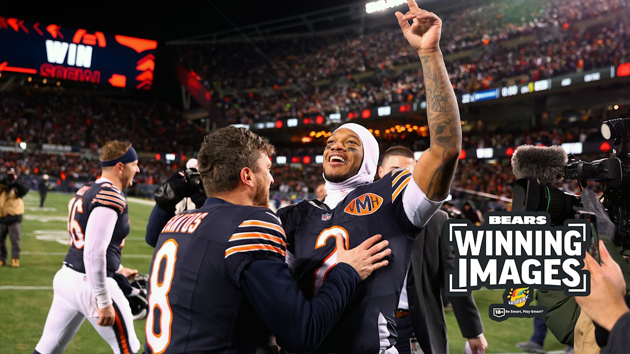 Postgame & locker room celebration photos from Bears' OT win over ...