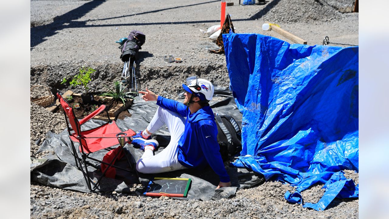 Best behind-the-scenes photos from the 2024 Bills Schedule Release video  with Josh Allen & Spencer Brown