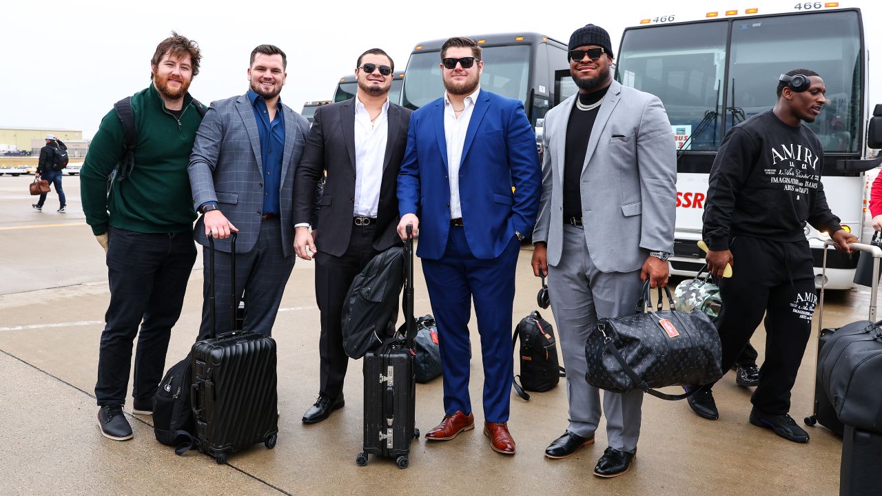 Photos: Chiefs Arrive in Baltimore for AFC Championship vs. Ravens