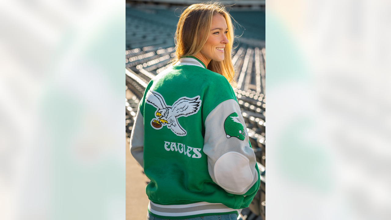 First Look The iconic 90s Eagles Letterman Jacket returns to the Official Eagles Pro Shop