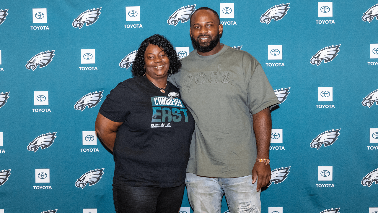 A family affair: Fletcher Cox and his loved ones share a special bond