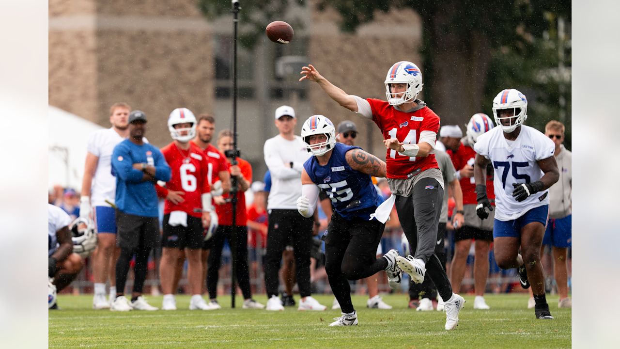 Mike White (14). Buffalo Bills Training Camp, July 25, 2025 at St. John Fisher University.