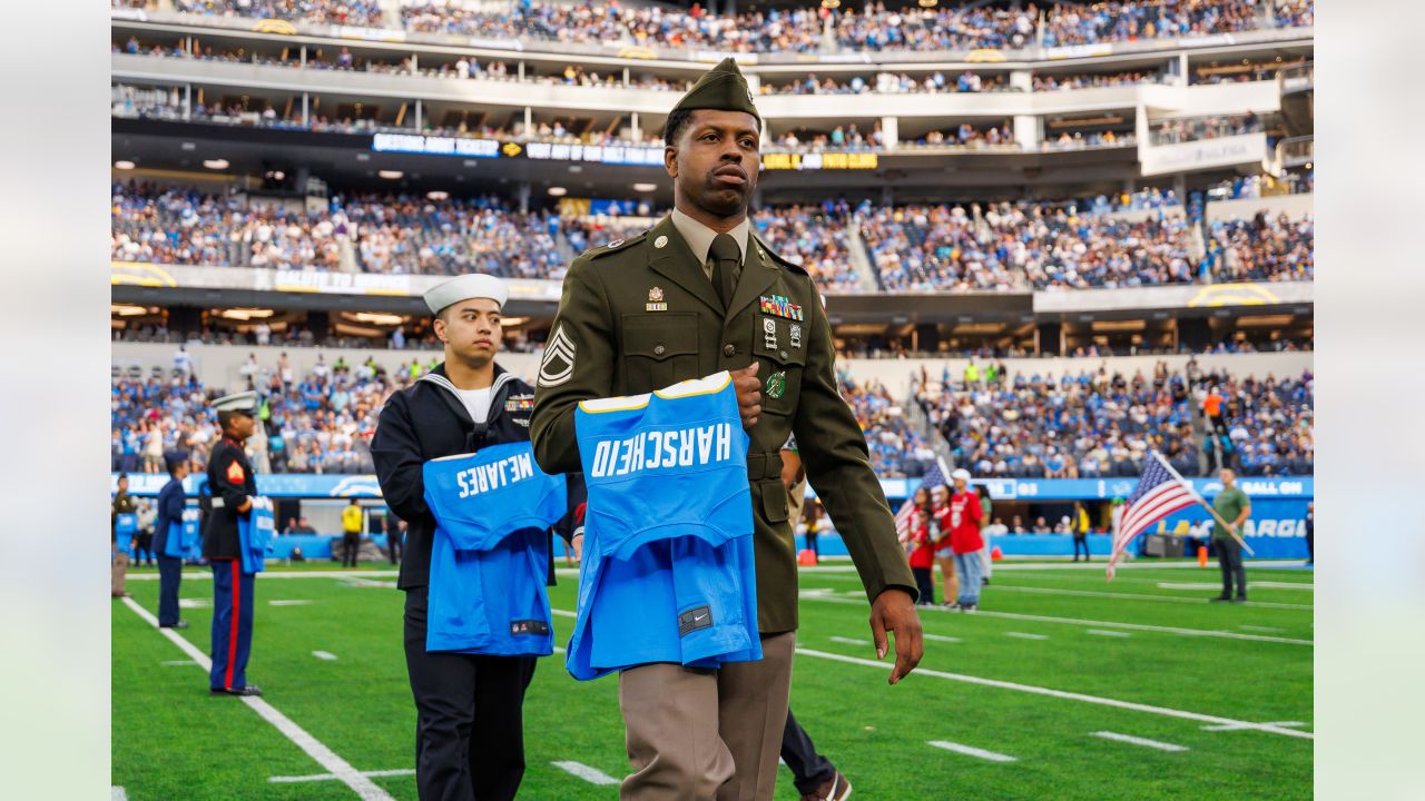 Chargers military jersey sale