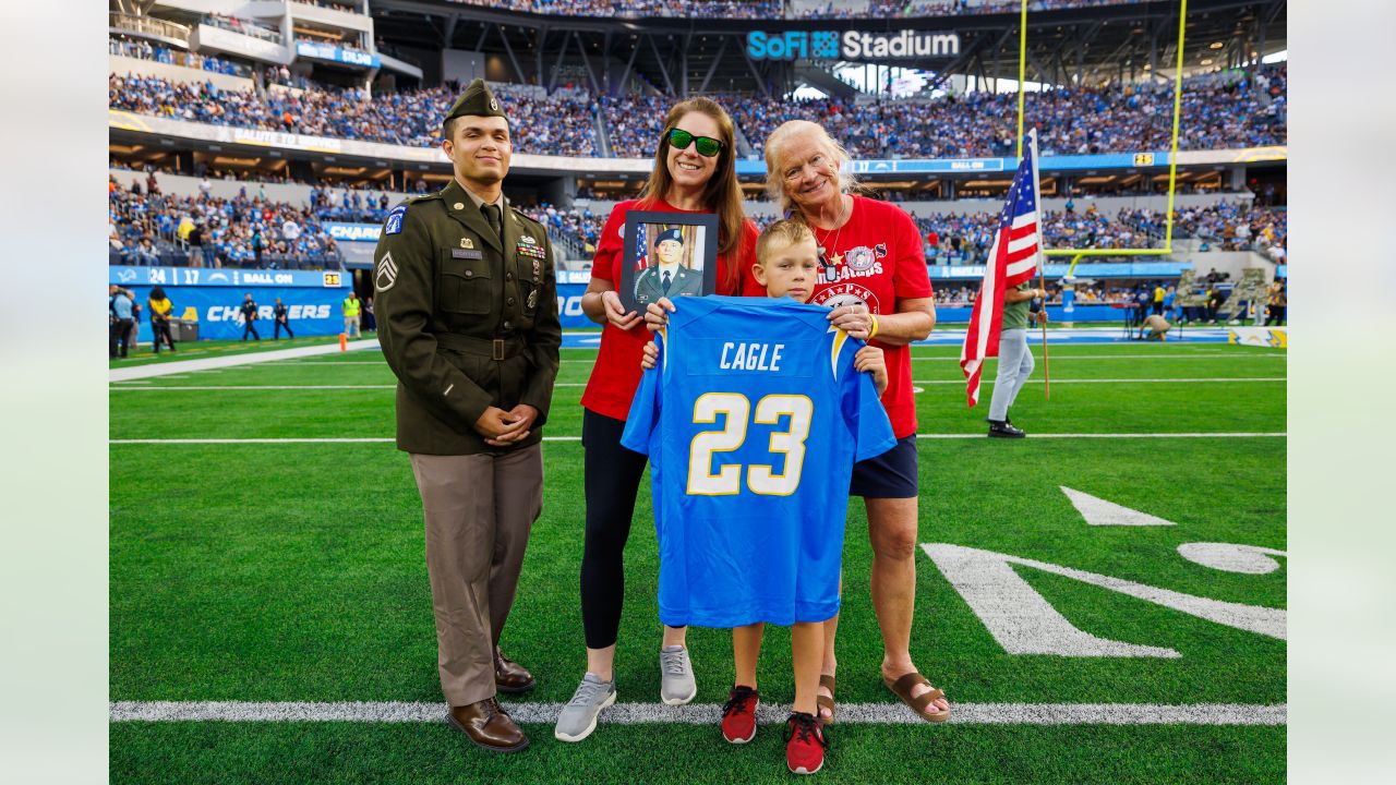 Chargers military sales jersey