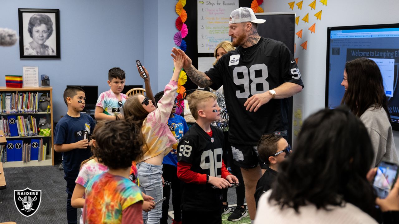 It's about giving back' for Maxx Crosby, the Raiders' Walter Payton Man of  the Year nominee