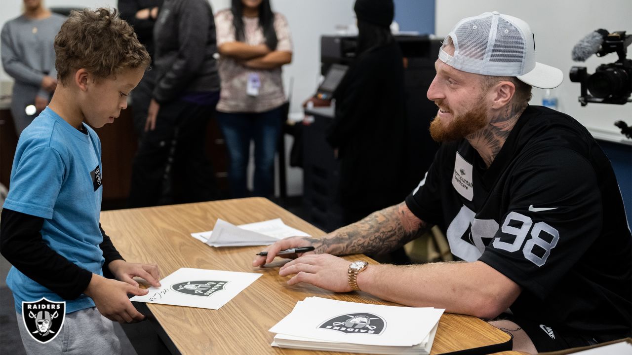 It's about giving back' for Maxx Crosby, the Raiders' Walter Payton Man of  the Year nominee