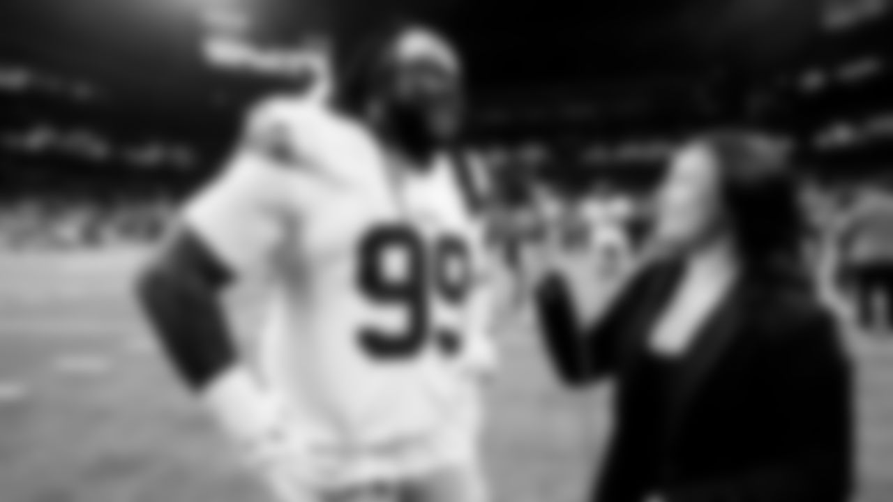 DL C.J. West, Team Reporter Briana Jeannel