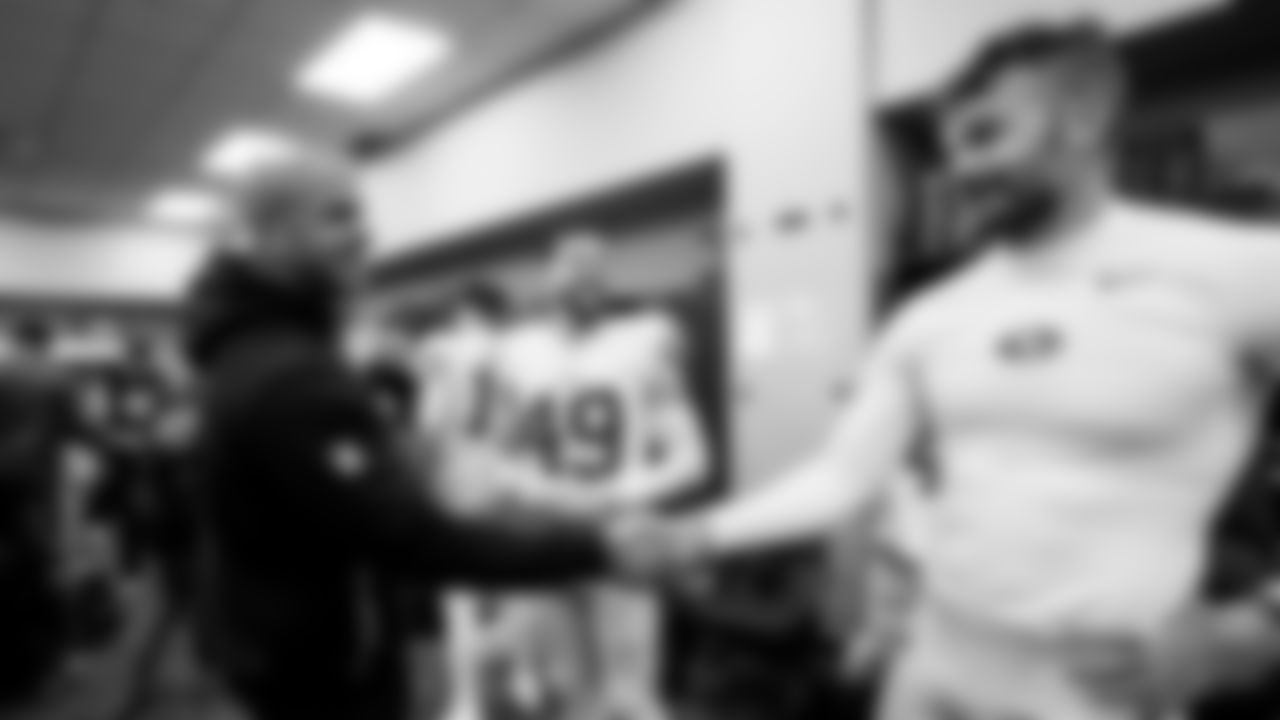 Defensive Coordinator Robert Saleh, P Thomas Morstead