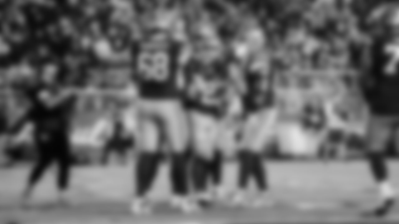 OL Colton McKivitz, RB Christian McCaffrey, OL Jake Brendel