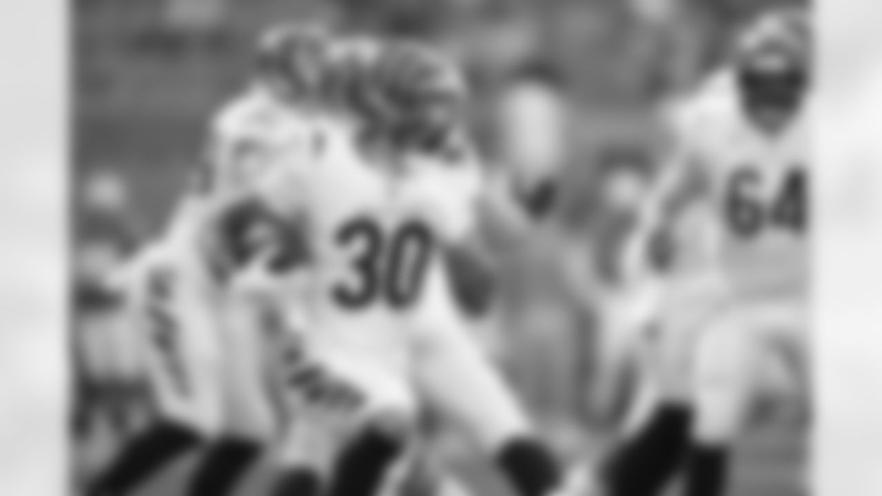 RB Chase Brown during Week 16 against the Miami Dolphins at Hard Rock Stadium, Sunday, Dec. 21, 2025.