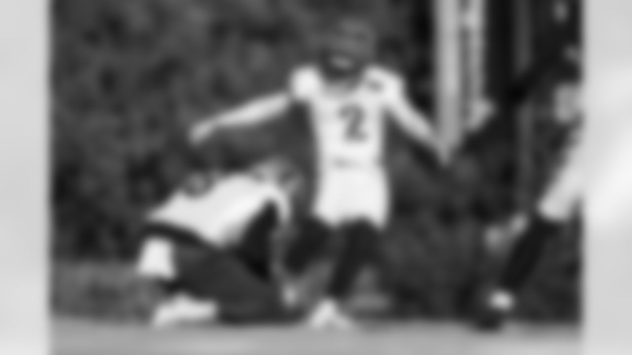 K Evan McPherson during practice at Kettering Health Practice Fields, Thursday, Nov. 13, 2025.