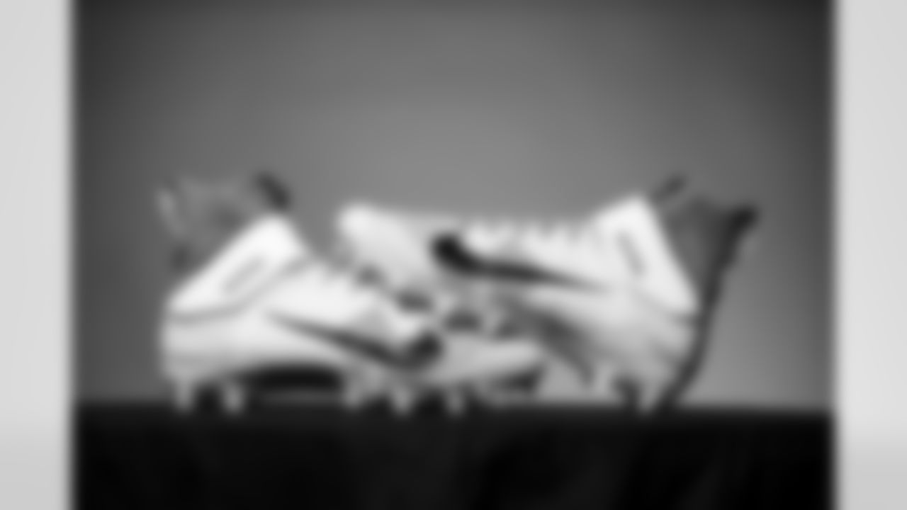 DE Joseph Ossai's cleats for the 2025 MyCauseMyCleats game in Week 12 2025.