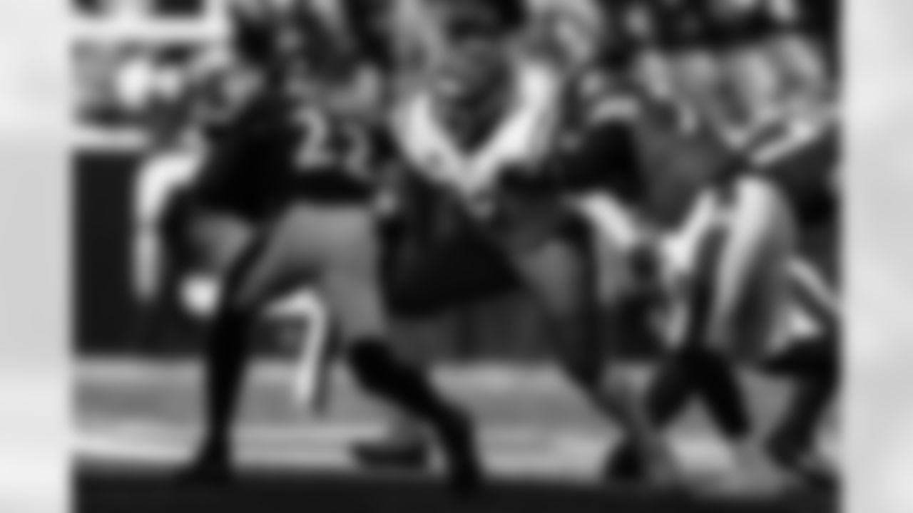 DT B.J. Hill makes a tackle during Week 15 against the Baltimore Ravens at Paycor Stadium, Sunday, Dec. 14, 2025.