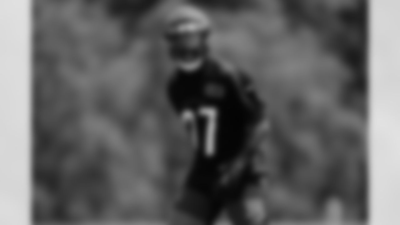 S Jordan Battle during mandatory minicamp at Kettering Health Practice Fields, Wednesday, June 11, 2025.