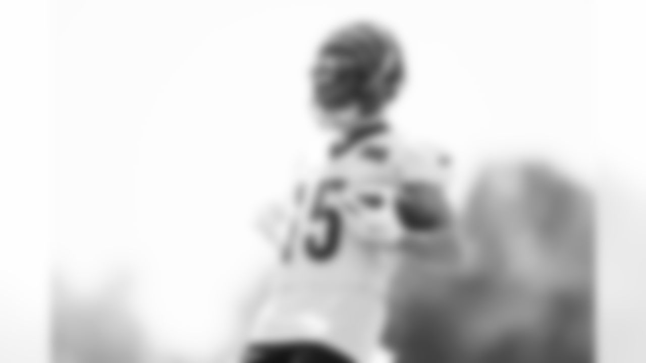 WR Charlie Jones during mandatory minicamp at Kettering Health Practice Fields, Wednesday, June 11, 2025.