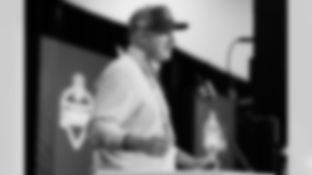 Cincinnati Bengals director of player personnel Duke Tobin speaks during a press conference at the 2026 NFL Scouting Combine on Tuesday, February 24, 2026 in Indianapolis, Indiana. (Lauren Leigh Bacho/NFL)