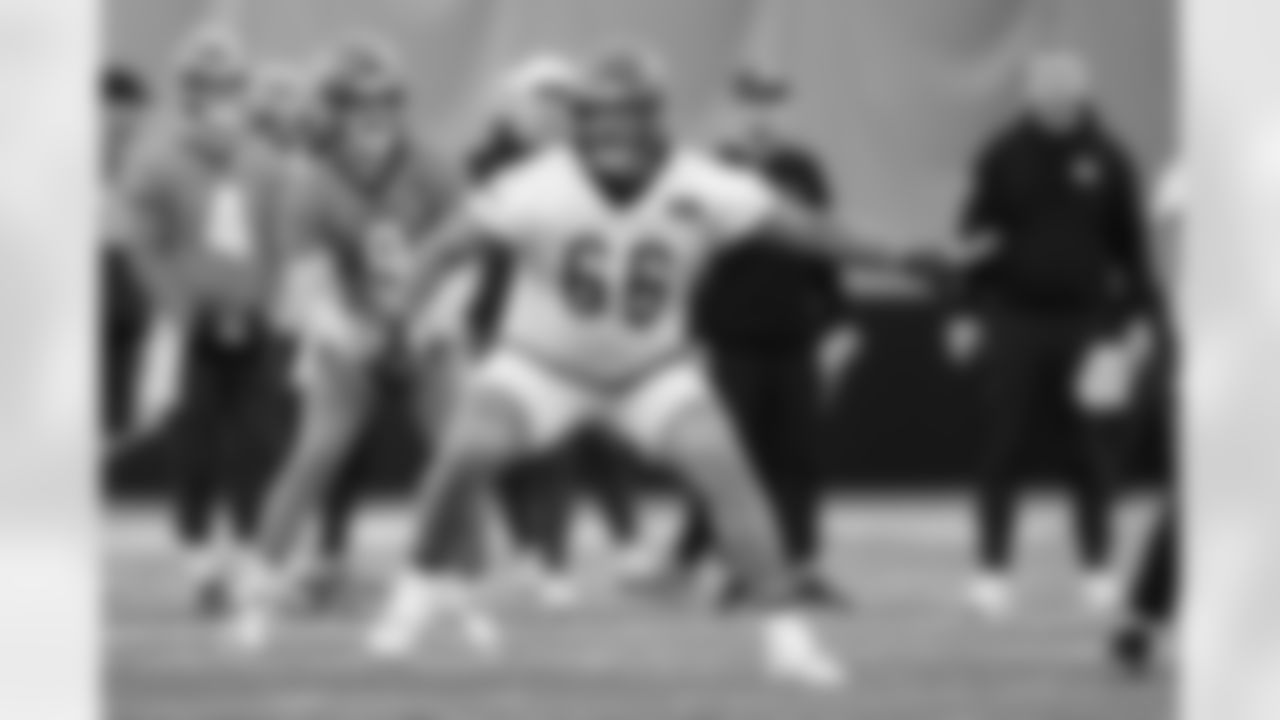 G Dalton Risner during practice at the IEL Indoor Facility, Thursday, Dec. 18, 2025.