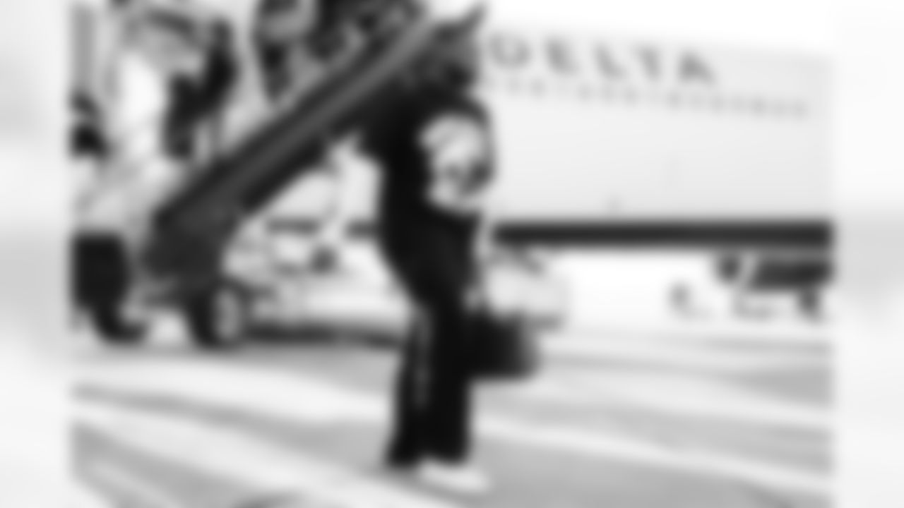 G Jalen Rivers travels to Miami ahead of Week 16 against the Dolphins, Saturday, Dec. 20, 2025.