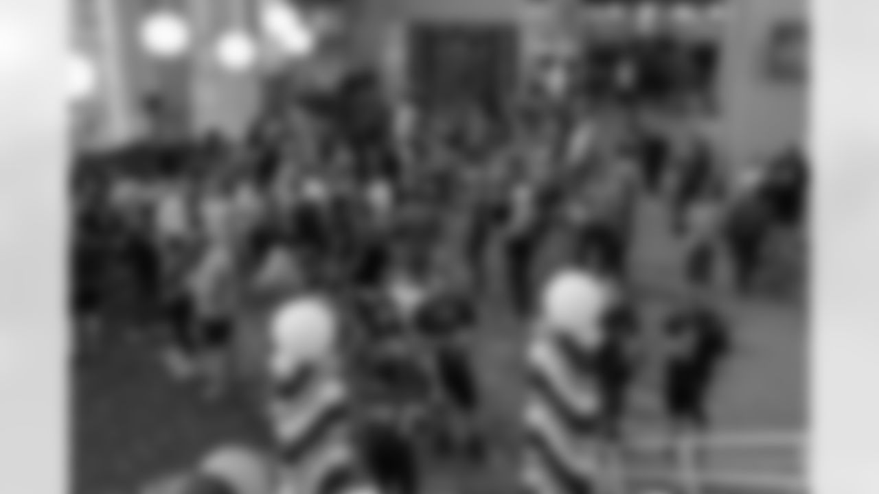 Fans at the Bengals 2025 NFL Draft Party at Paycor Stadium.