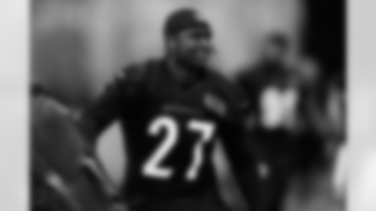 S Jordan Battle during phase two of offseason workouts at Kettering Health Practice Fields, Monday, May 5, 2025.