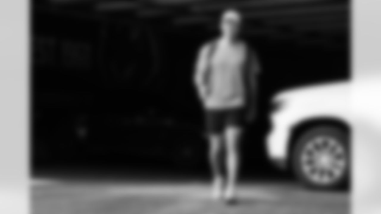 P Ryan Rehkow arrives to Paycor Stadium ahead of the start of training camp, Tuesday, July 22, 2025.