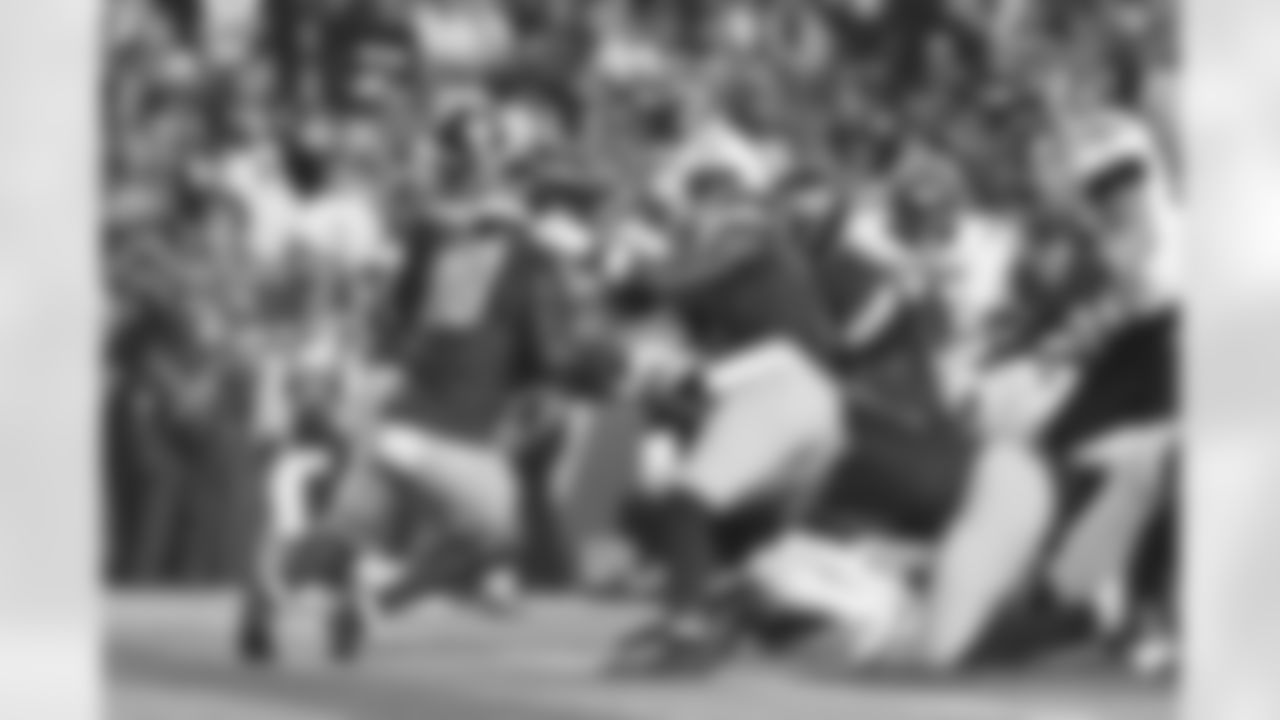 RB Chase Brown scores a touchdown in the first quarter of the Preseason Week 2 game against the Washington Commanders, Monday, Aug. 18, 2025.