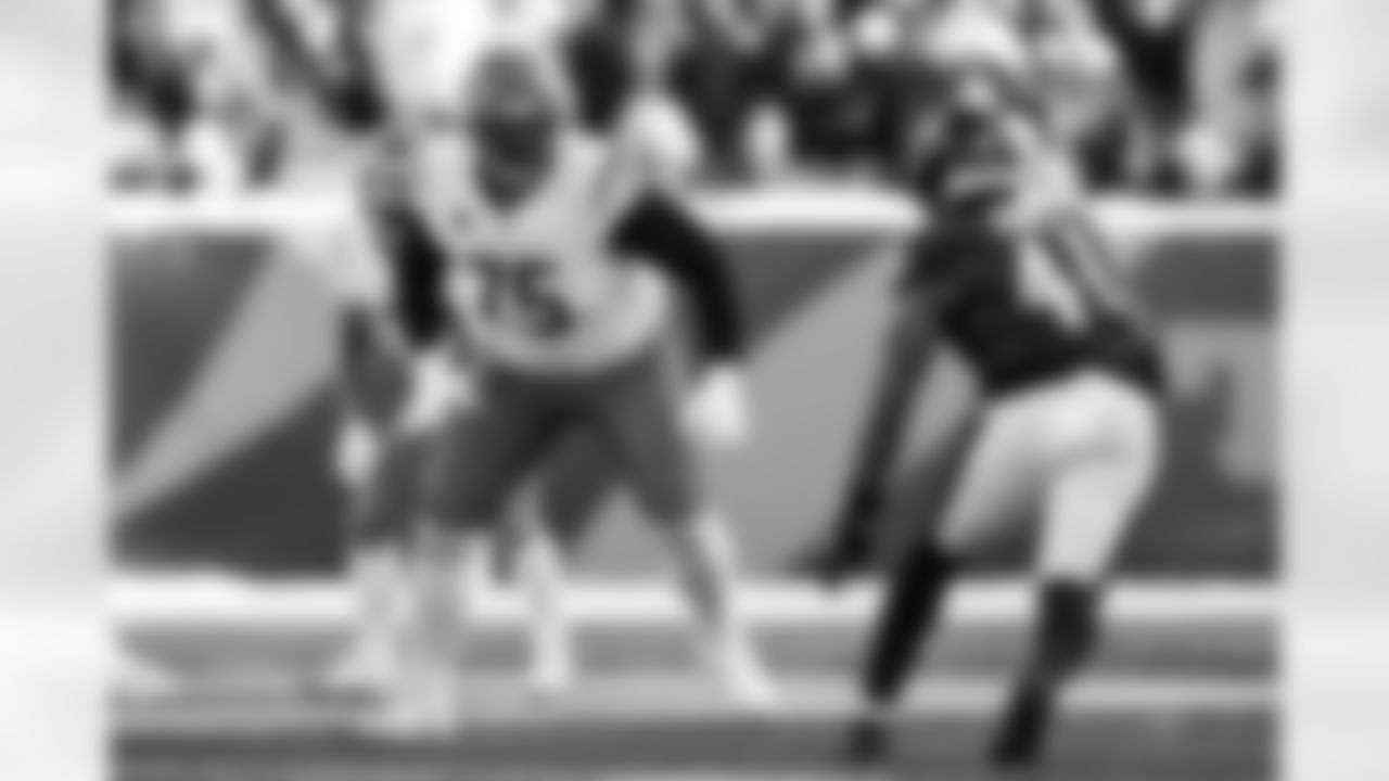 OT Orlando Brown Jr. during Week 15 against the Baltimore Ravens at Paycor Stadium, Sunday, Dec. 14, 2025.