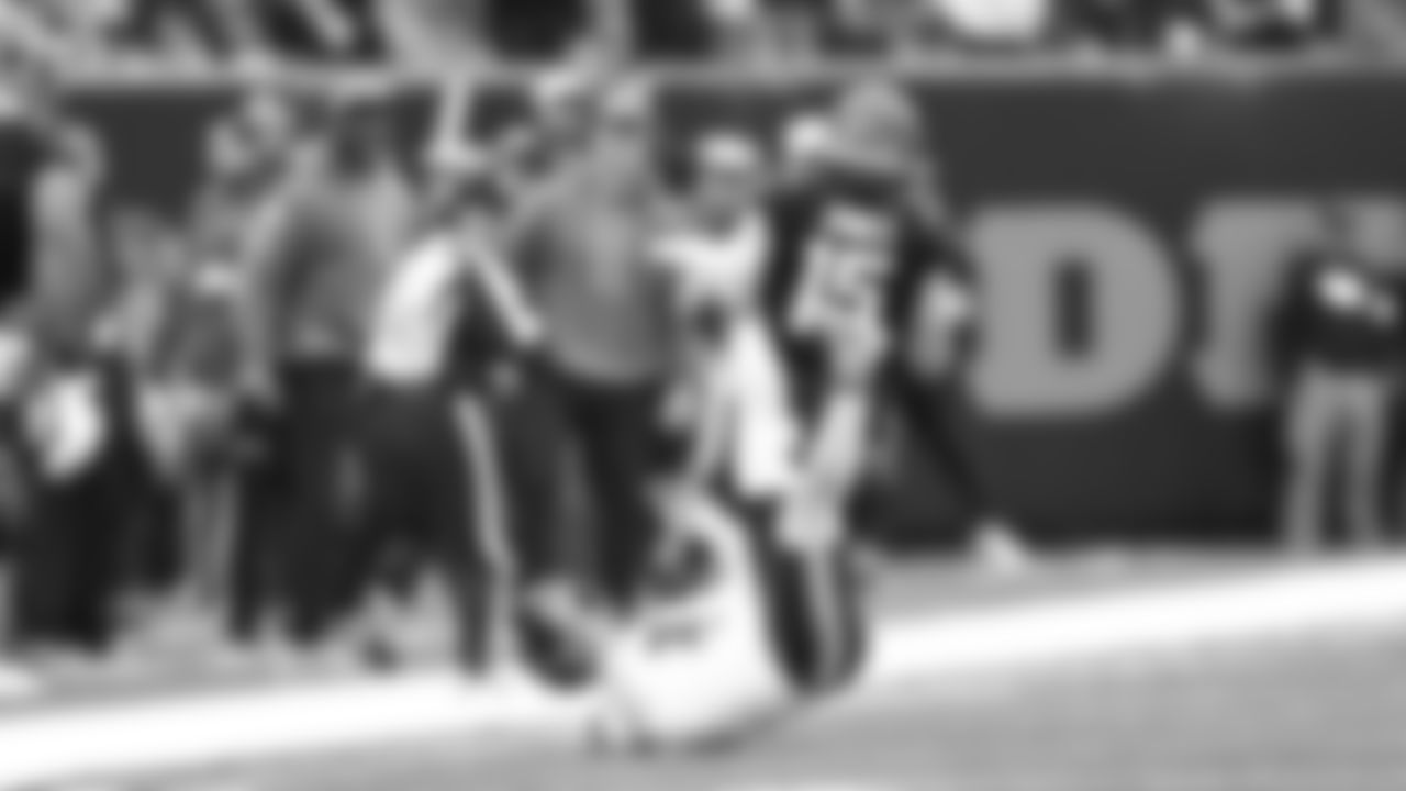 WR Charlie Jones returns a kick for a touchdown during Week 9 against the Chicago Bears at Paycor Stadium, Sunday, Nov. 2, 2025.