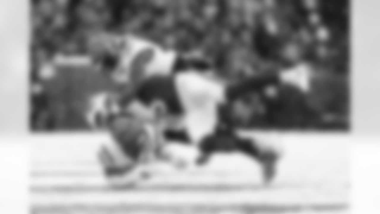 The Bengals make a tackle during Week 14 against the Buffalo Bills, Sunday, Dec. 7, 2025.