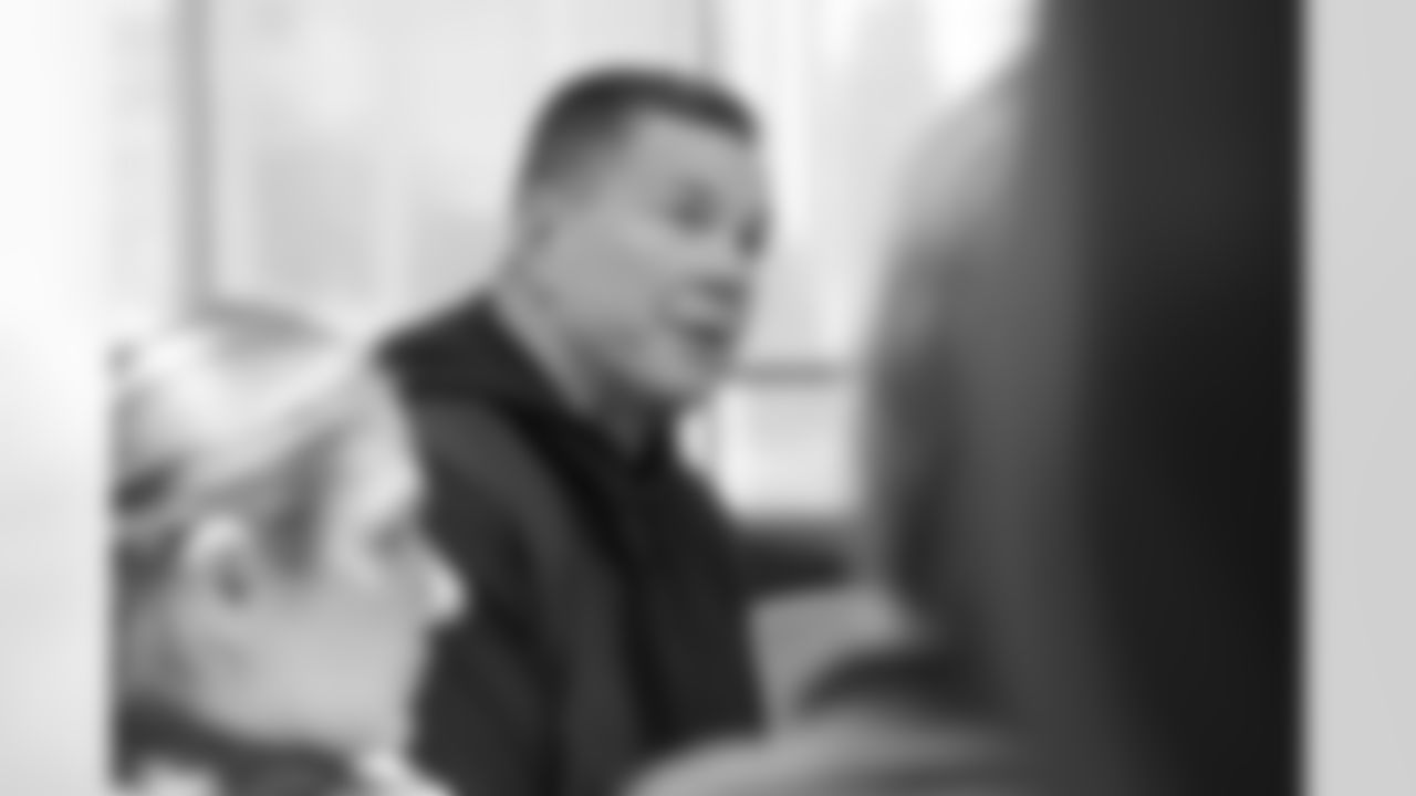 Defensive coordinator Al Golden speaks to media at the 2026 NFL Combine in Indianapolis, Wednesday, Feb. 25, 2026.