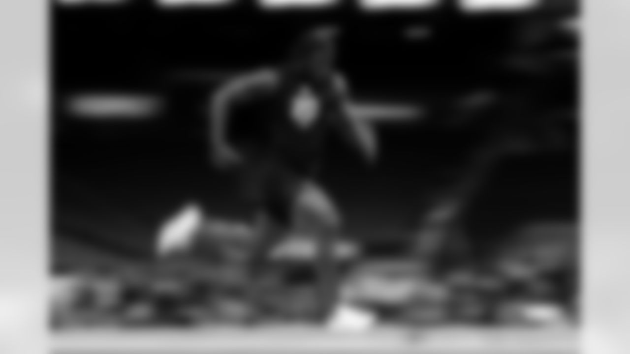 Ohio State linebacker Arvell Reese (20) during the 2026 NFL Scouting Combine on Thursday, February 26, 2026 in Indianapolis, Indiana. (Cooper Neill/NFL)