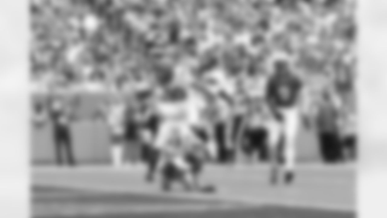 RB Chase Brown scores his second touchdown of the day during Week 16 against the Miami Dolphins at Hard Rock Stadium, Sunday, Dec. 21, 2025.