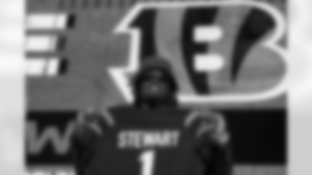 Texas A&M defensive lineman Shemar Stewart is selected 17th overall by the Cincinnati Bengals during the 2025 NFL Draft on Thursday, April 24, 2025 in Green Bay, Wisconsin. (Perry Knotts/NFL)