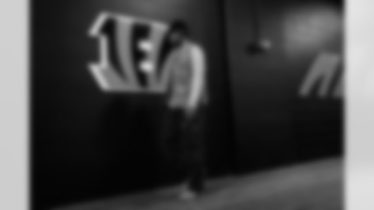 S Tycen Anderson arrives at Paycor Stadium ahead of Week 15 against the Baltimore Ravens, Sunday, Dec. 14, 2025.